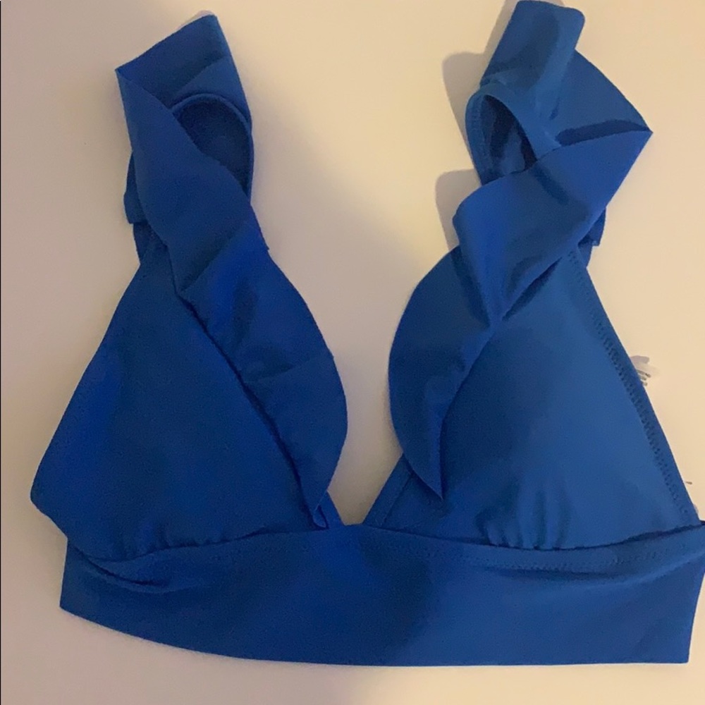 Aerie Triangle Blue Bikini Top